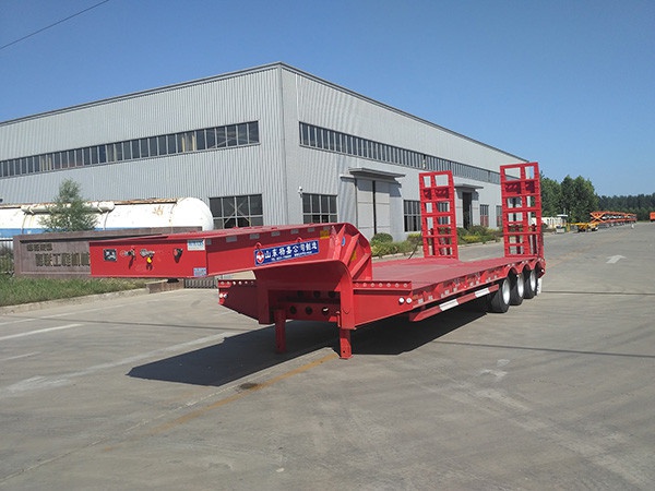 LHL9375TDP type low flatbed semi-trailer