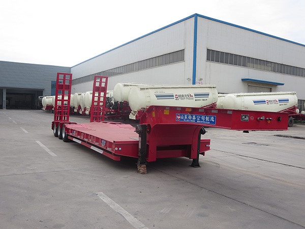 LHL9374TDP type low flatbed semi-trailer