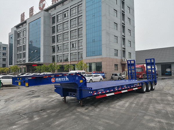LHL9372TDP type low flatbed semi-trailer