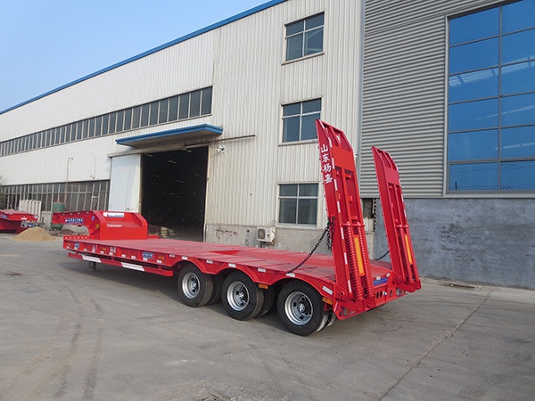 LHL9359TDP type low flatbed semi-trailer