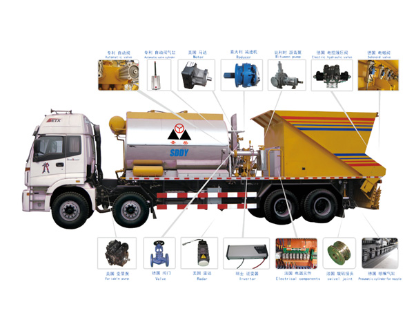 JC812 Asphalt Macadam Synchronous Sealing Truck